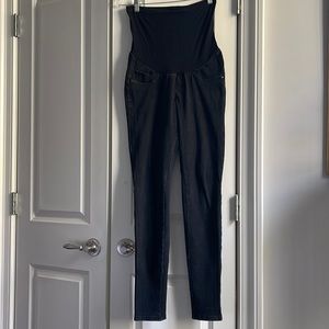Wendy Bellissimo Maternity Black Denim Pants, Size Small